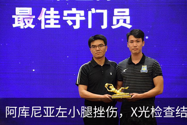 阿库尼亚左小腿挫伤，X光检查结果为阴性